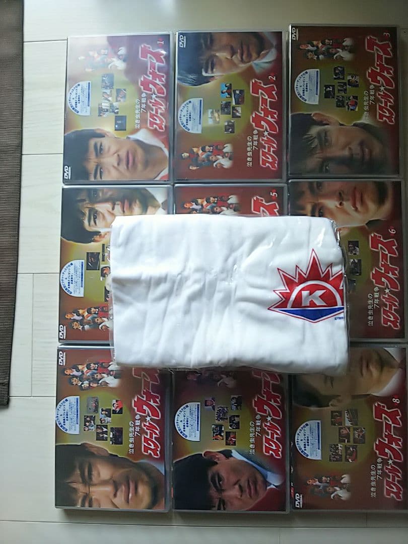 スクールウォーズDVD9巻セット、初回限定Tシャツ(Lサイズ)付 SAINT M××××××】