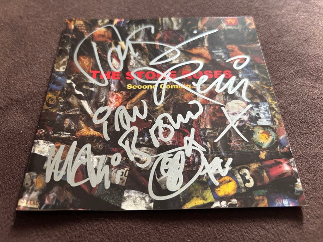 レアThe Stone Roses サインCD ストーンローゼズ イアンブラウン