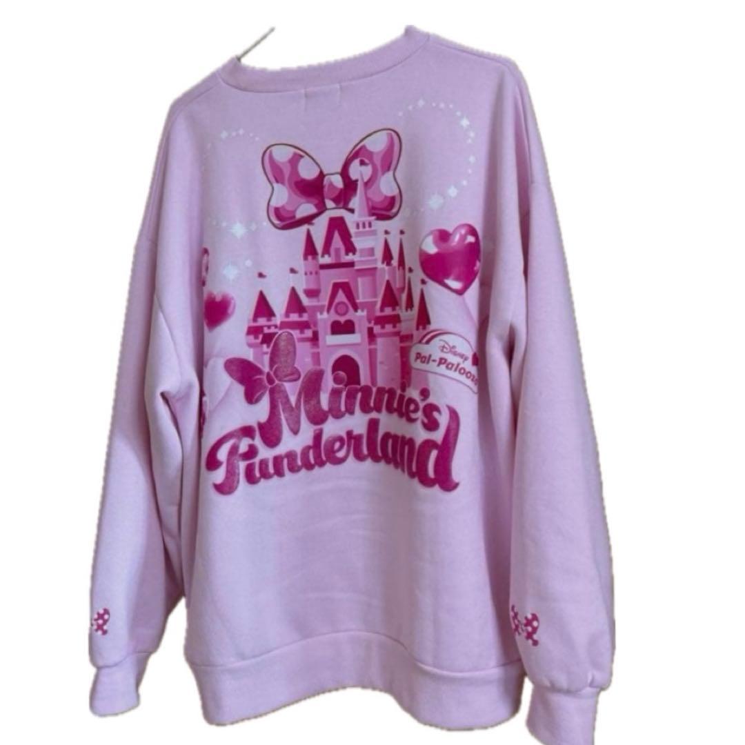 美品】 ミニー パルパルーザ トレーナー 裏起毛 ピンク ミニファン
