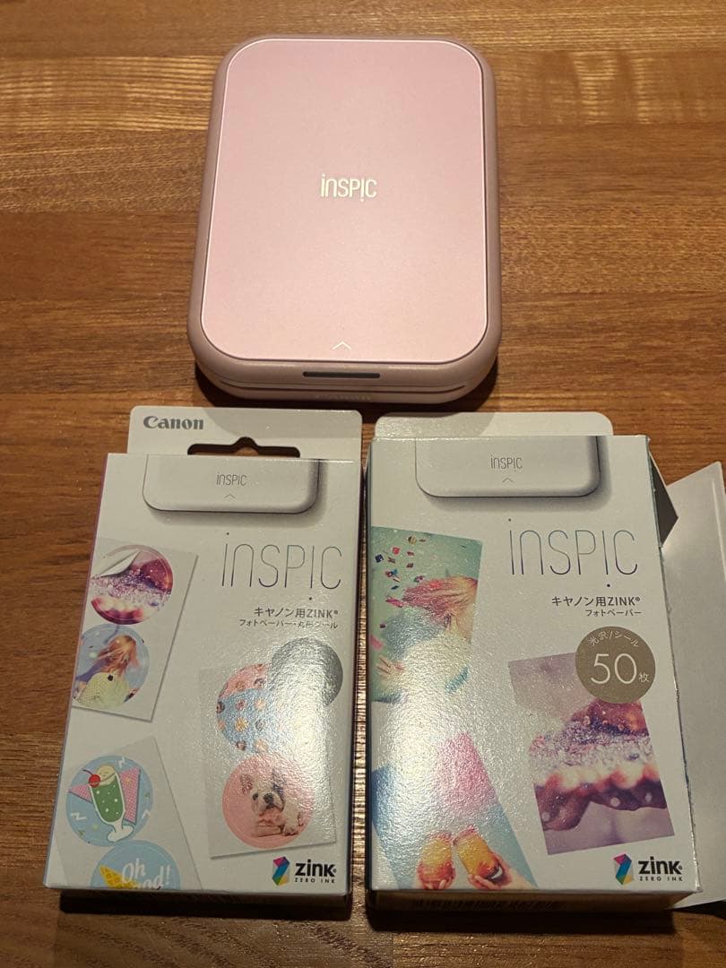 【箱無し】Canon iNSPiC 本体、用紙セット iNSPiC PV-223＋用紙セット ※特典付き
