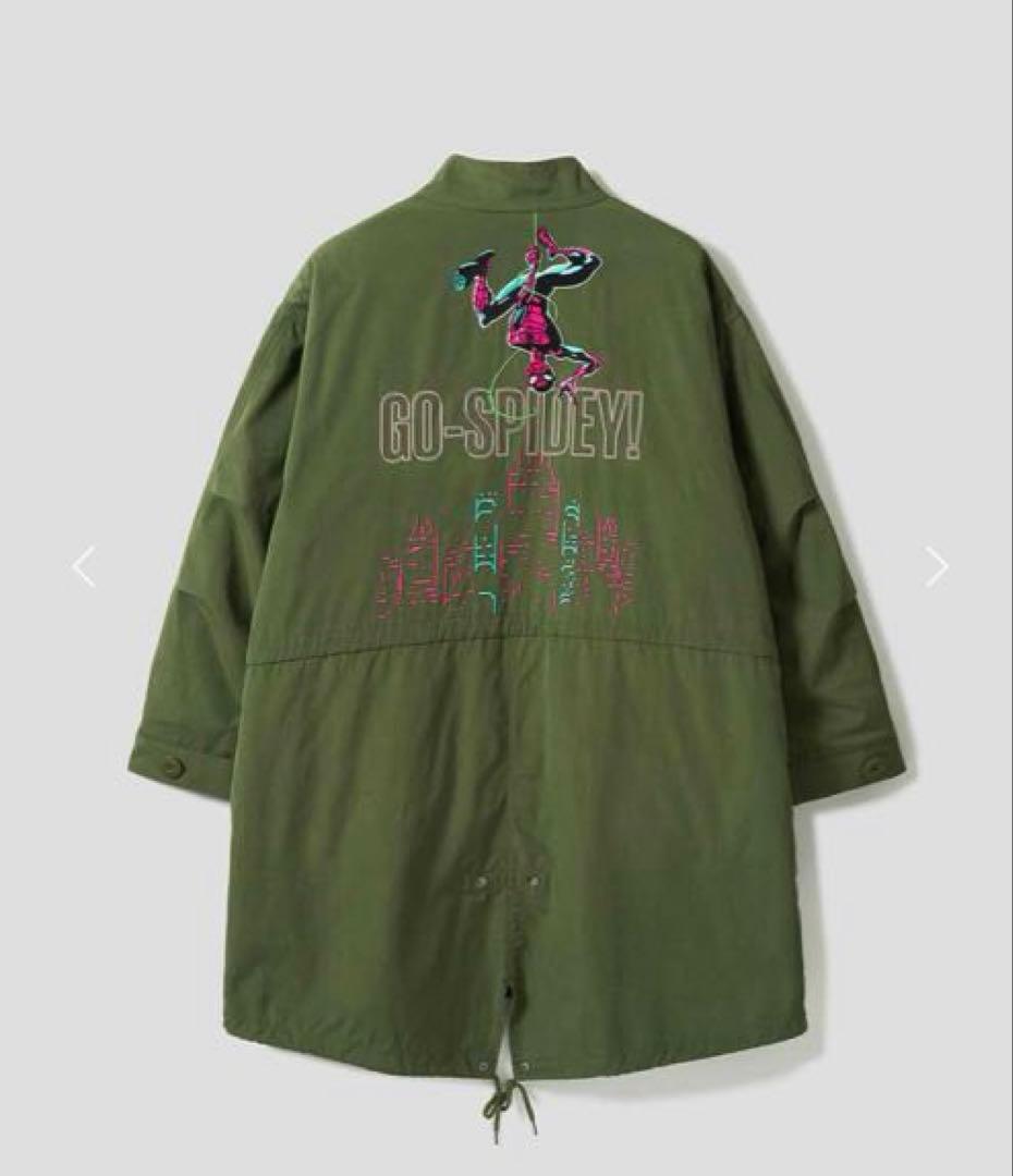 新品 graniph スパイダーマン スパイディ VS ヴィラン｜モッズコートM