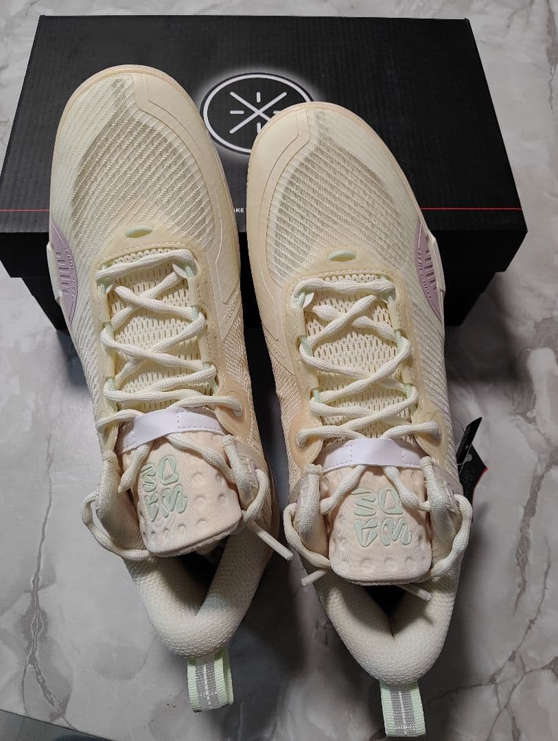 リーニン Wade Shadow バスケットボールシューズ マカロン 28cm