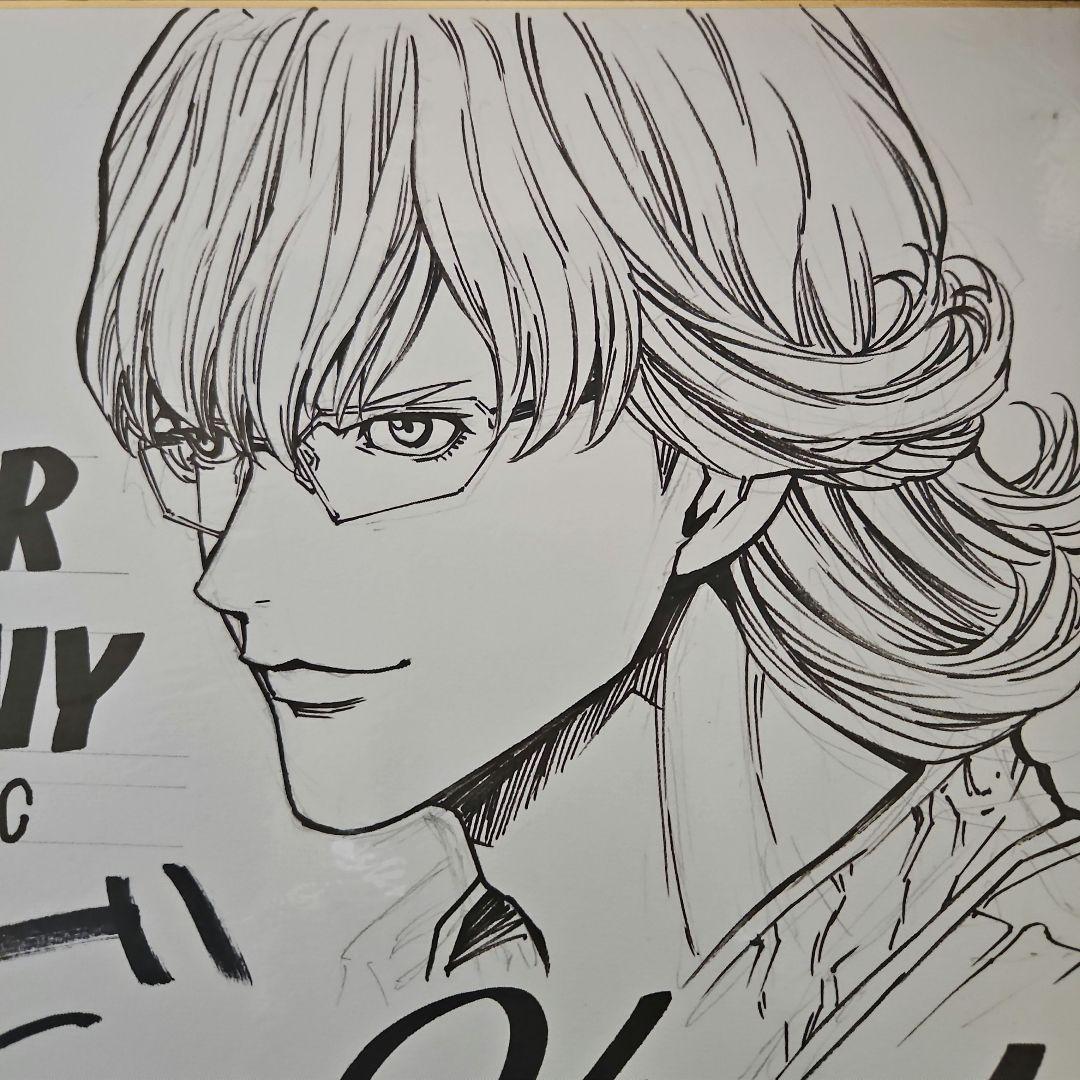 TIGER&BUNNY上田宏先生直筆イラスト色紙 バーナビー 当選通知付き