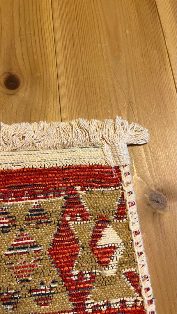 アルバニア産　90×57.5cm トライバルラグ　キリム　新品