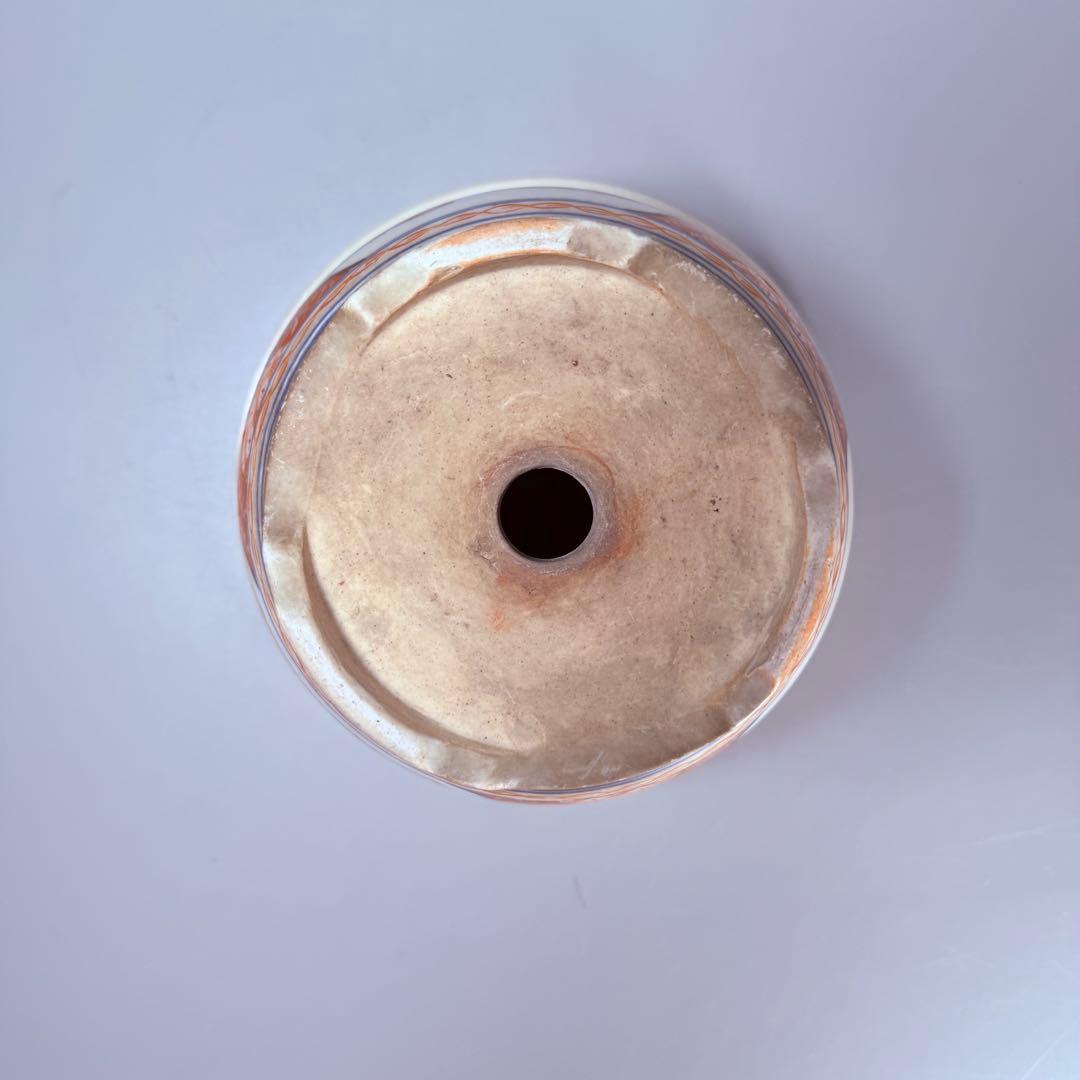 明治～大正期 輸出向 有田焼 色絵人物図 窓絵 アンティーク 植木鉢