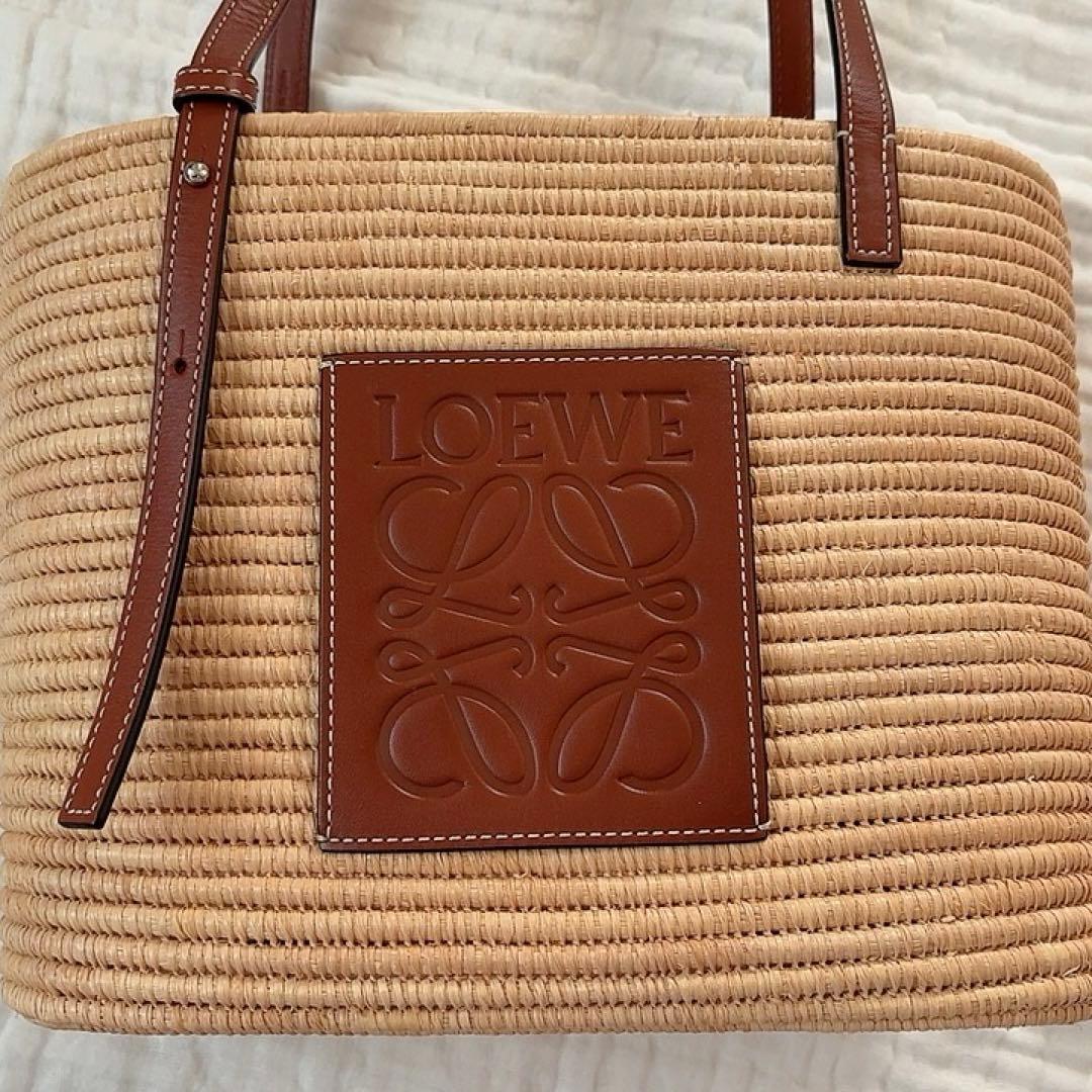 LOEWE・お値下げ 】カゴバッグ スクエアバスケットバッグ - メルカリ