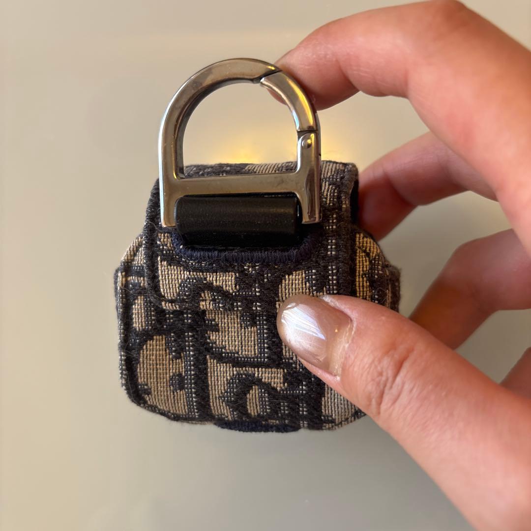 クリスチャンディオール AirPods Proケース トロッター 紺色系 金具