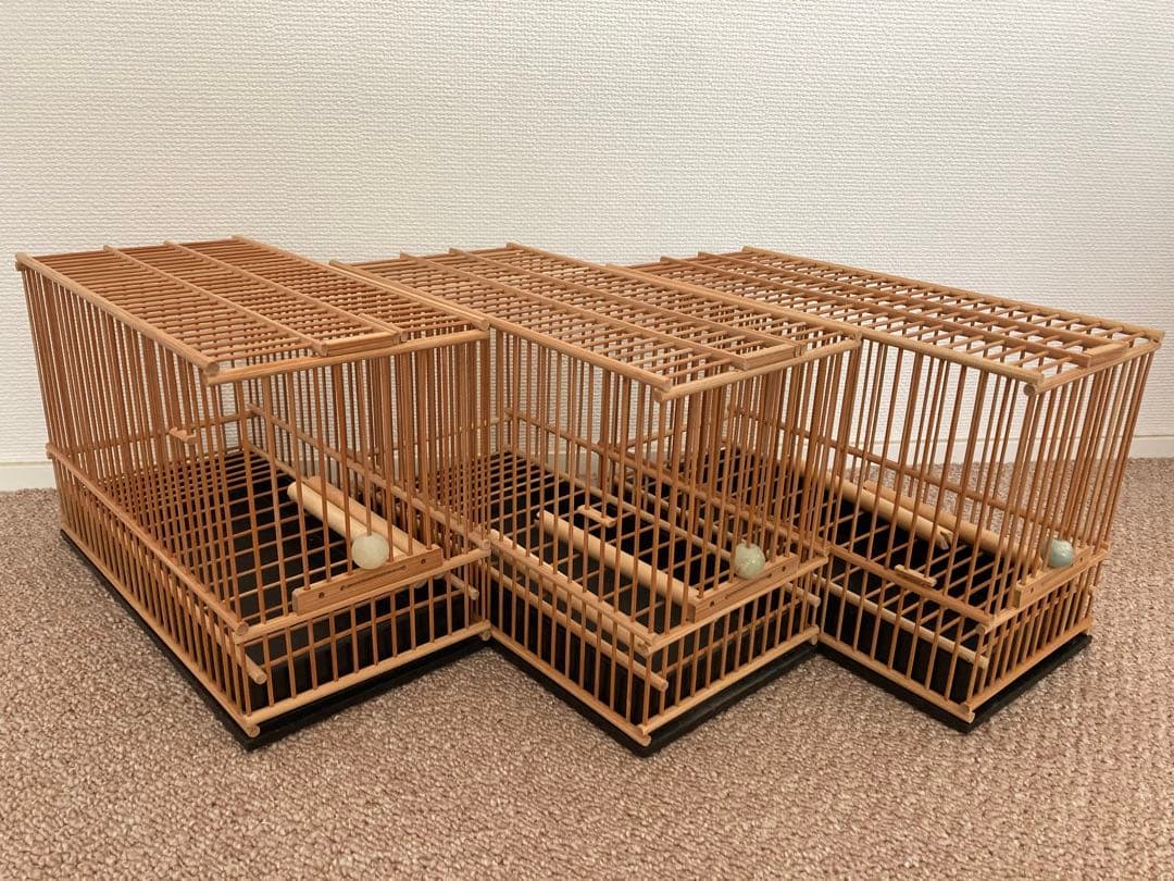 新品　未使用　メジロカゴ　３個セット　（カゴのみ）　昭和　レトロ　鳥かご 新品 未使用 メジロカゴ 3個セット （カゴのみ） 昭和 レトロ 鳥かご