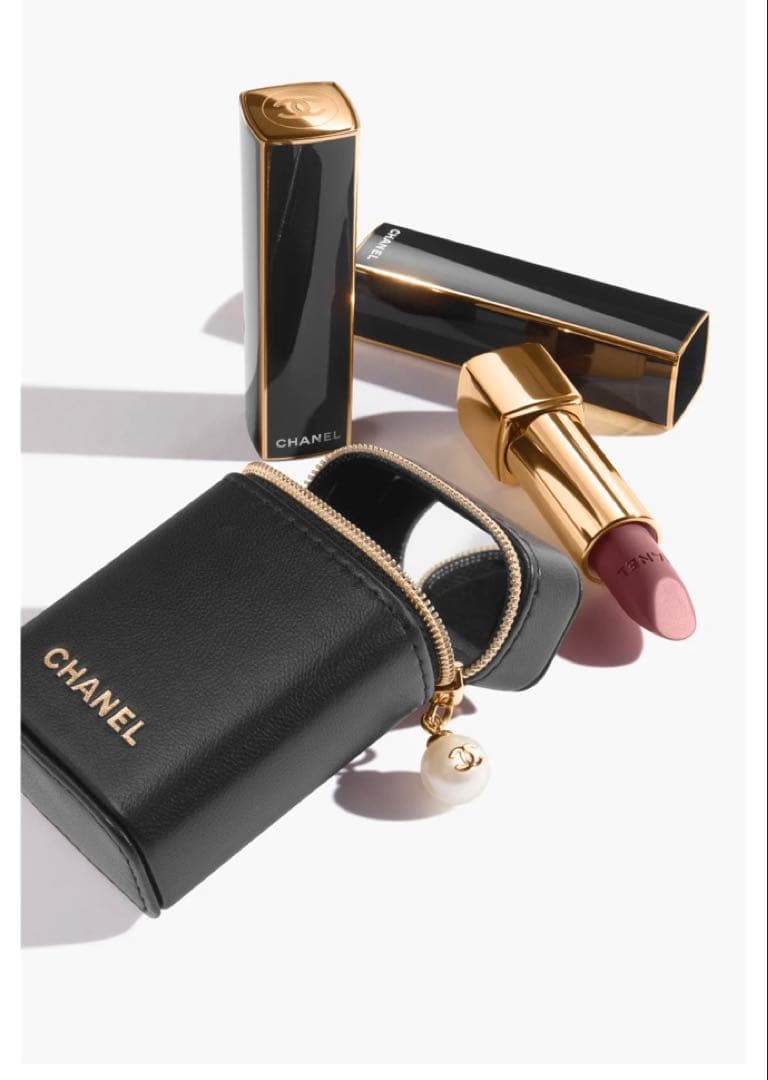 CHANEL ルージュ アリュール ヴェルヴェット 限定ポーチ付き【限定】 シャネル2025年春コスメ「パール」着想の限定リップ、“パールチャーム