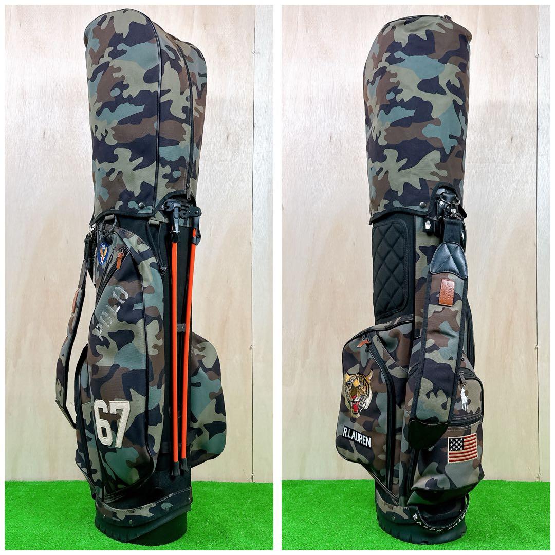 ラルフローレン RLX 迷彩柄 キャディバッグ スタンド式 ヘッドカバー