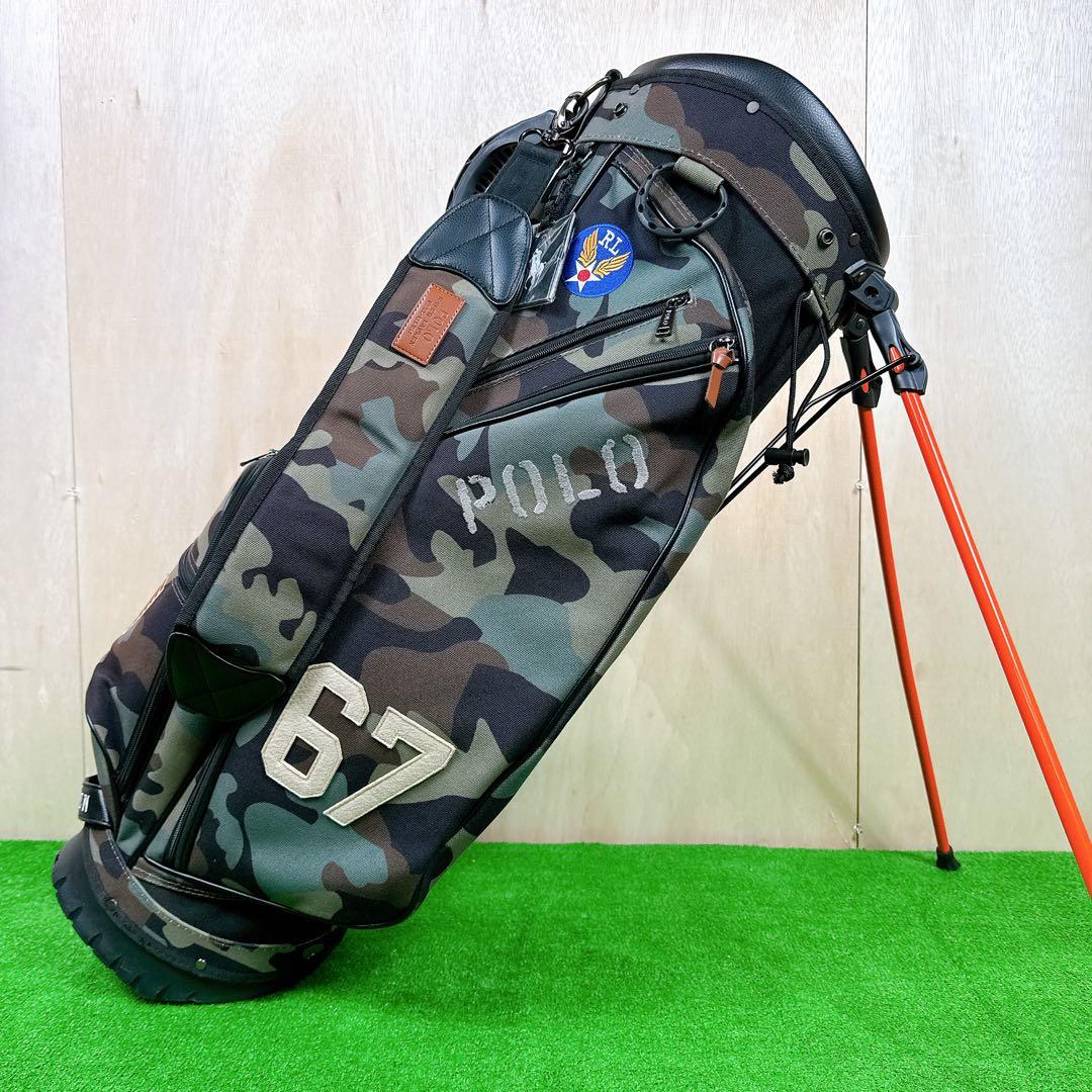 ラルフローレン RLX 迷彩柄 キャディバッグ スタンド式 ヘッドカバー