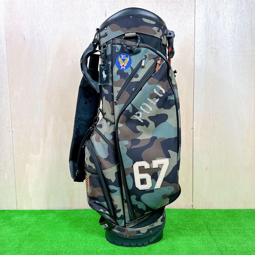 ラルフローレン RLX 迷彩柄 キャディバッグ スタンド式 ヘッドカバー