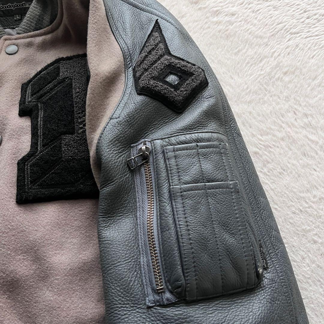 希少✨bootlegbooth ブートレグブース スタジャン アームレザー