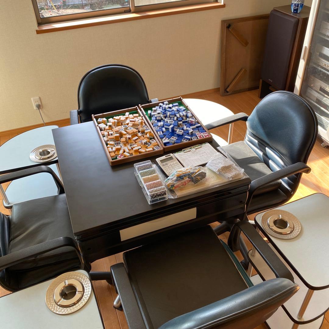 全自動麻雀卓 アモスJOY ブラック 天板付 美品 フルセットの場合引取り