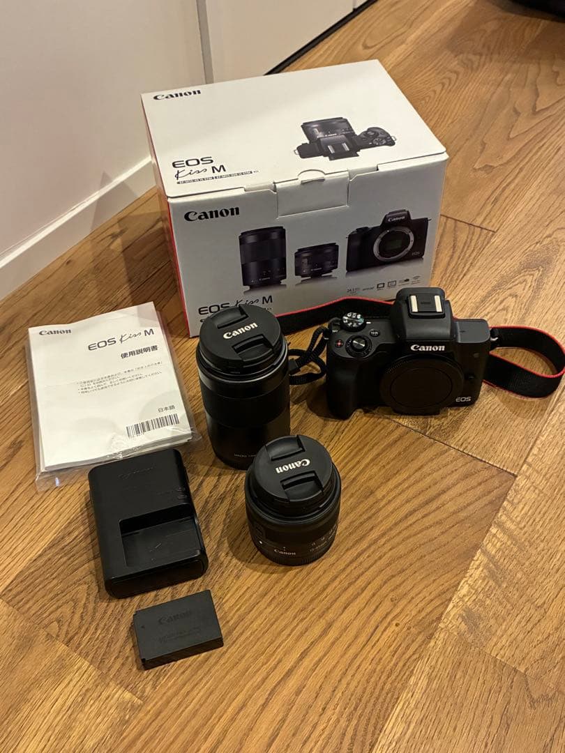 k*n様 Canon EOS Kiss M ダブルレンズセット　ミラーレス一眼カ EOS キヤノン Canon Kiss M ダブルレンズキット ブラック ミラーレス