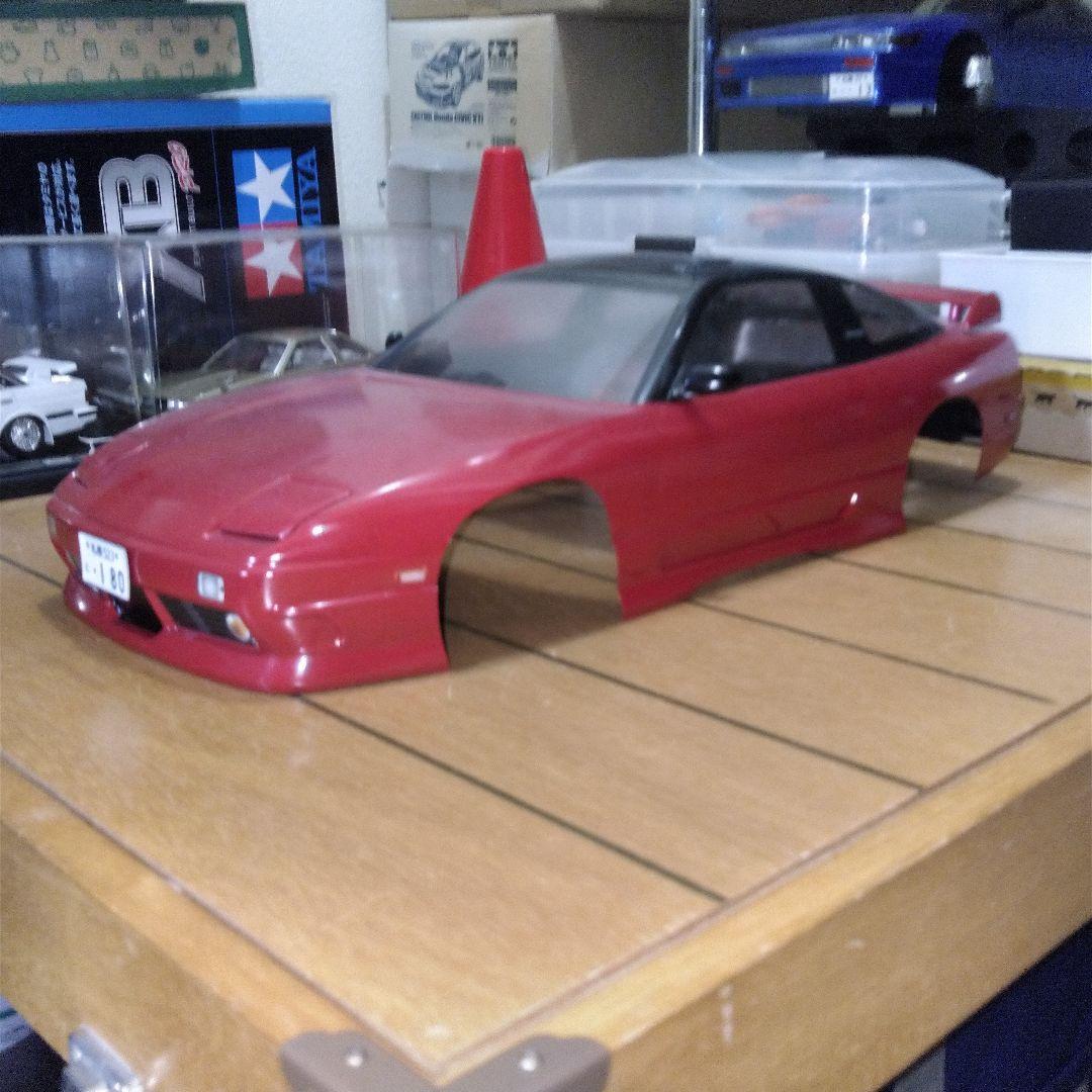 日産180SX　後期ボディ 1/10　表塗り　ABCホビー ABC HOBBY.com