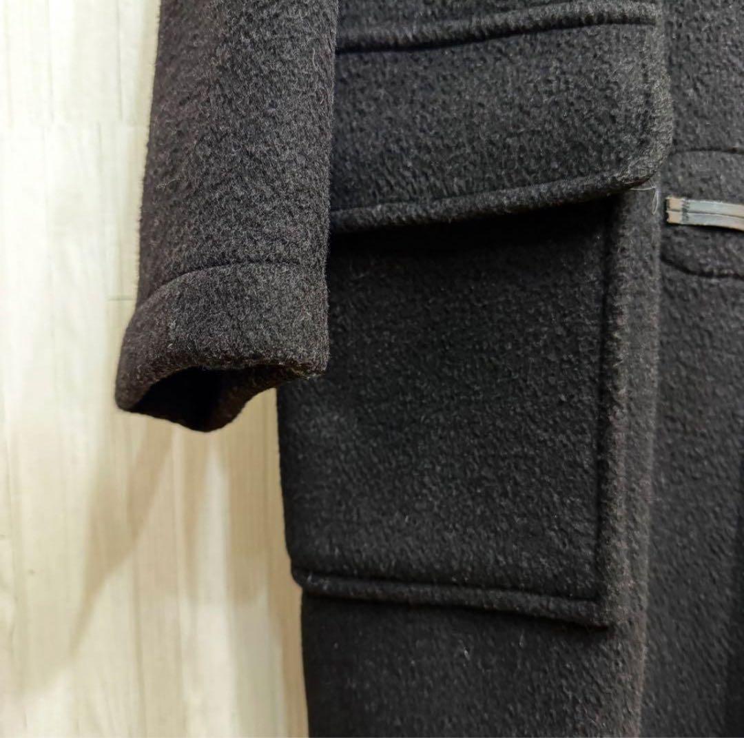 伊地知  英国製 グローバーオール ダッフルコート 黒 メンズ L相当