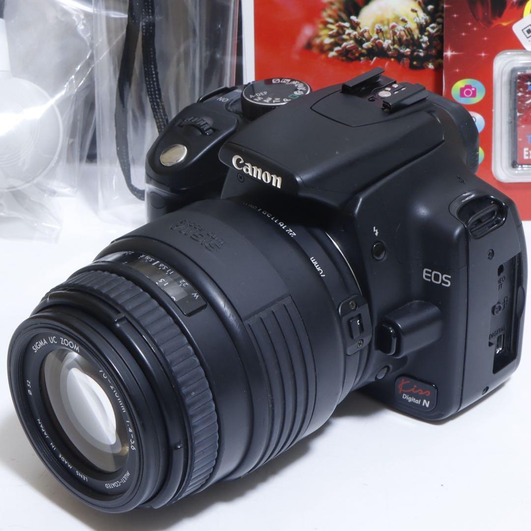 ☆スマホに送れる一眼レフ☆WiFi&望遠☆ キャノン EOS Kiss Nセット