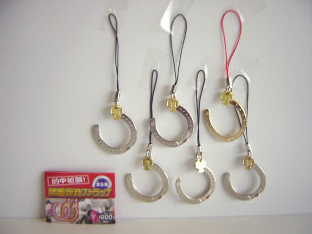 ♯iqi13FT 的中祈願! 勝馬蹄鉄 ストラップ 6種 - メルカリ