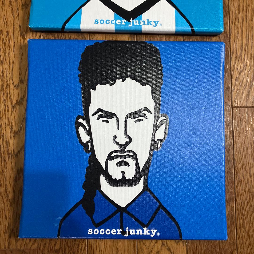 soccer junky サッカー選手 メッシ バッジョ キャンバスアート - メルカリ