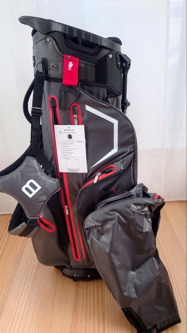 BENNINGTON ZONE ゴルフ・キャディバッグ14分割グレー&レッド新品