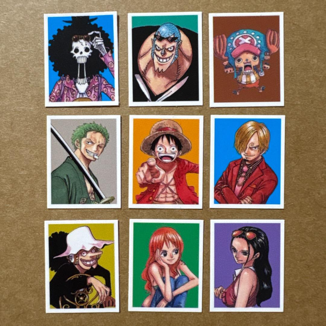 2018 ジャンプフェア特典 シール ワンピース サンジ ゾロ ナミ ロビン