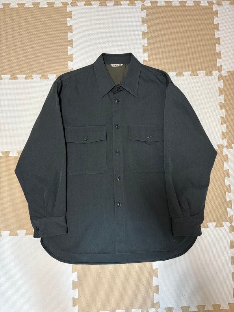 AURALEE WOOL KIDMOHAIR GABARDINE セットアップ AURALEE WOOL KID-MOHAIR GABARDINE SHIRTS / NARROW SLACKS — TF Blog
