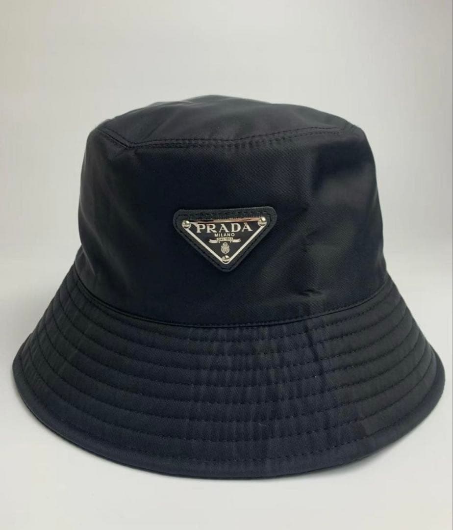 新品未使用品★タグ付き★プラダバケットハット　PRADA ロゴ　バケハ　ブラック 楽天市場】【最大2万円OFFクーポン対象・3/1限定】PRADA プラダ