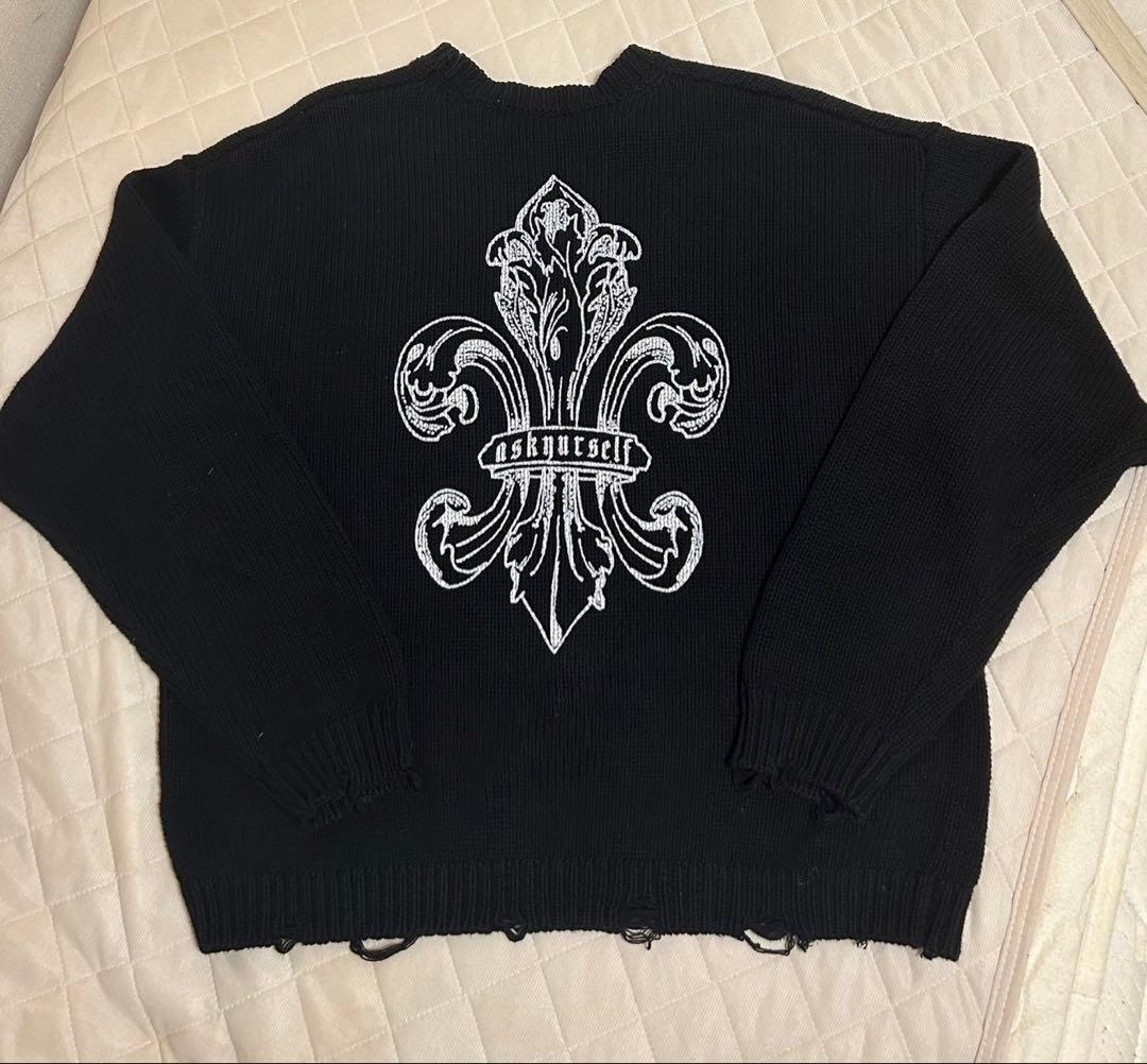 LAST NEST × ASKYURSELF ダメージニット コラボ Lサイズ - メルカリ