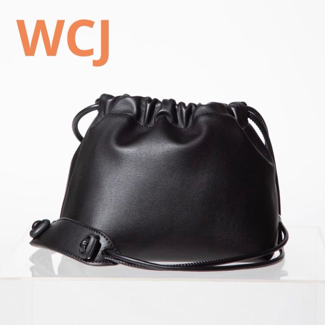 新品未使用 WCJ 若槻千夏 ソフトエコレザー巾着 ブラック - メルカリ