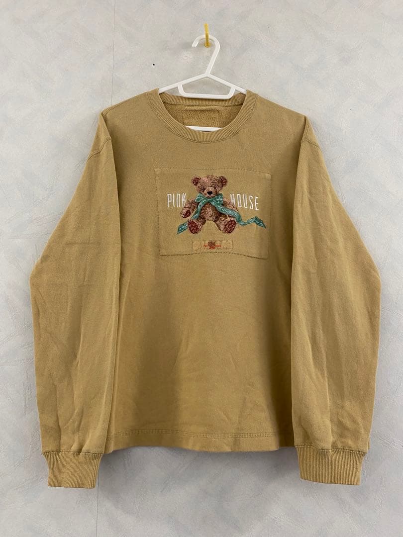 PINK HOUSE スウェット L ピンクハウス トレーナー クマ 刺繍