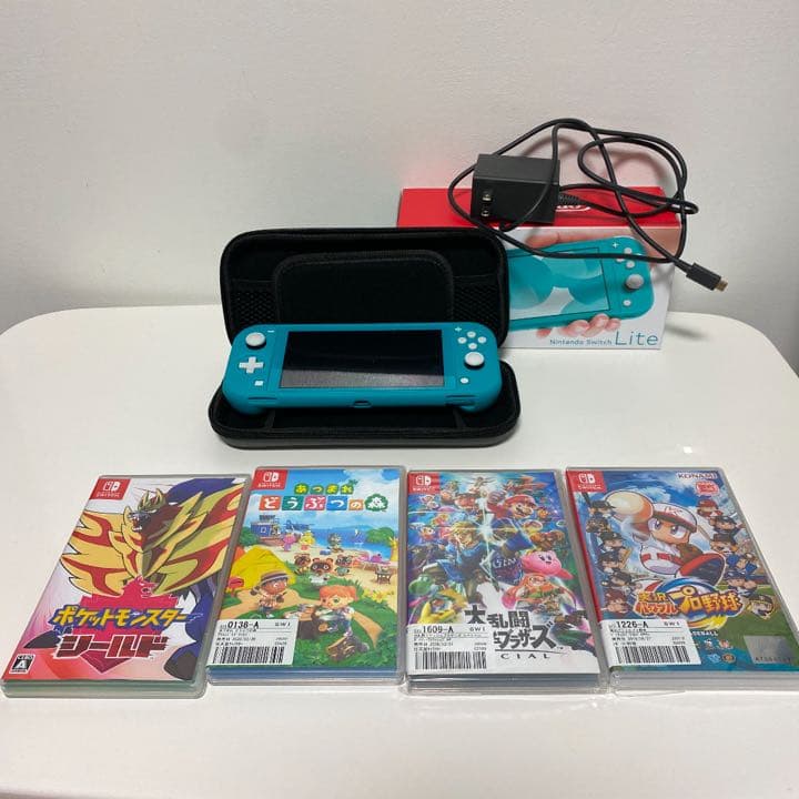 Nintendo switch lite 本体アンドソフト Nintendo-Switch-Lite-Turquoise