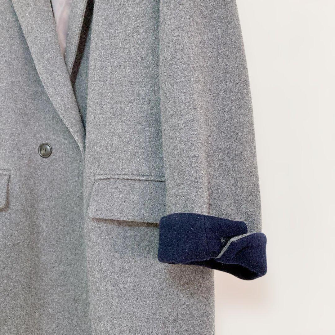 北欧暮らしの道具店 3WAYアレンジ襟のかろやかチェスターコート グレー