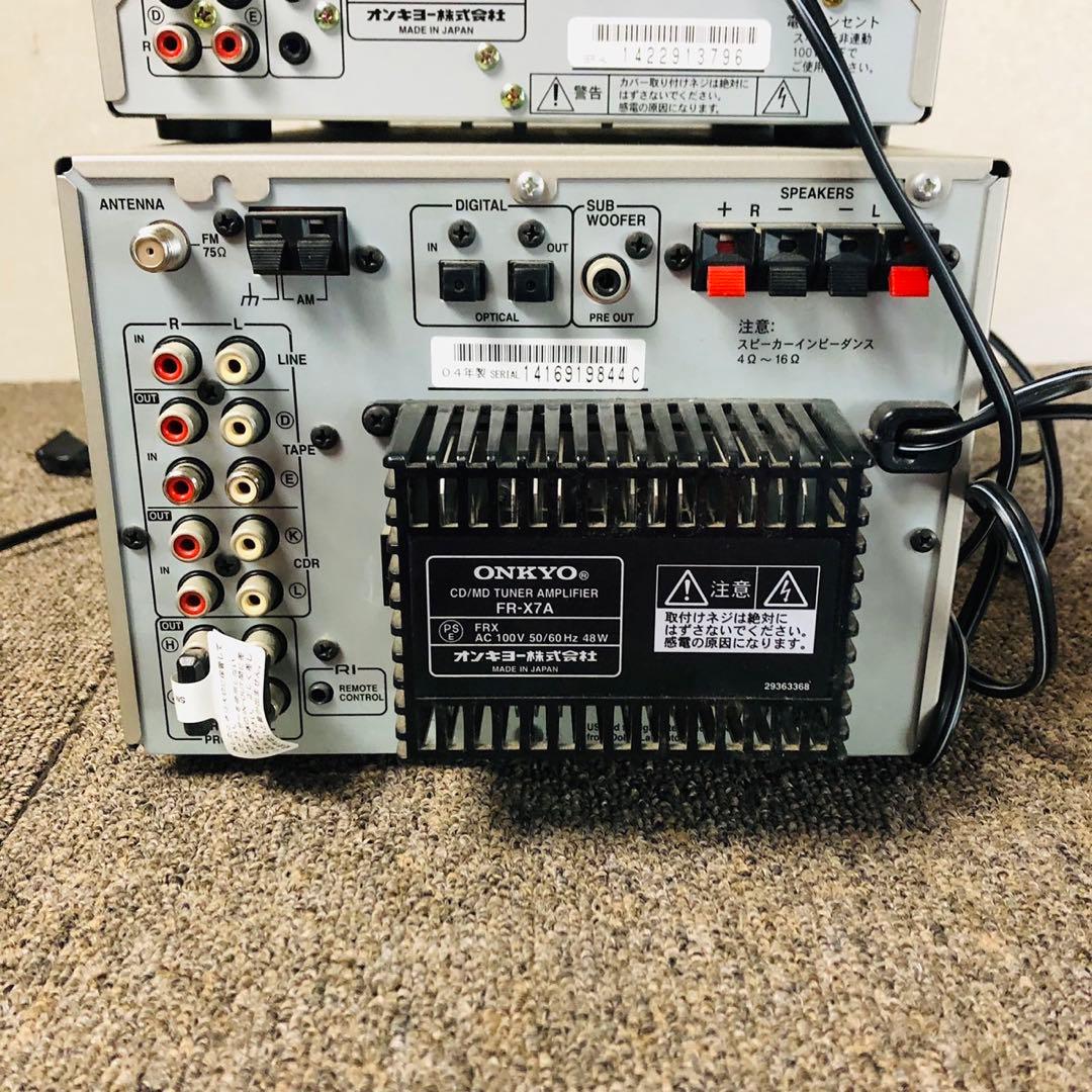 F84✨ONKYO ミニコンポセット CD/MDチューナーアンプシステム - メルカリ