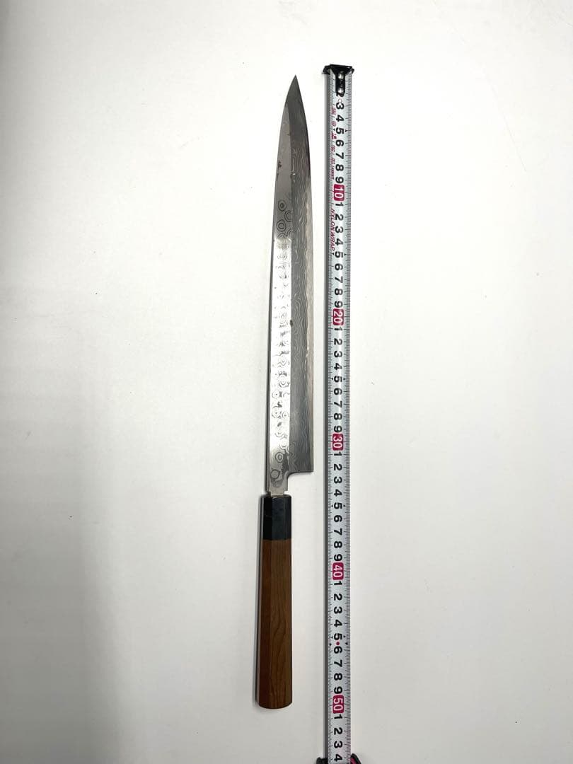 カリメロ様専用 柳刃包丁 墨流し 青鋼 別誂 - メルカリ