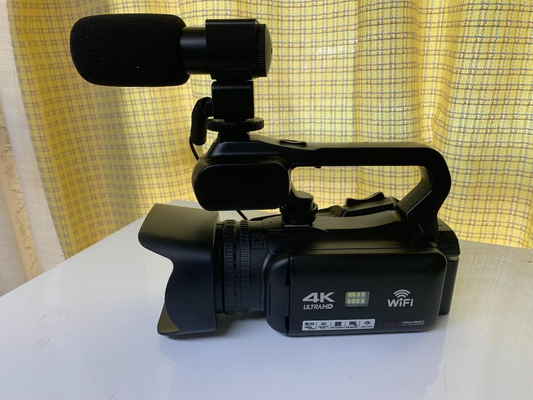 ビデオカメラ4K 60fps ウルトラHD 64.0MP YouTubeカメラ