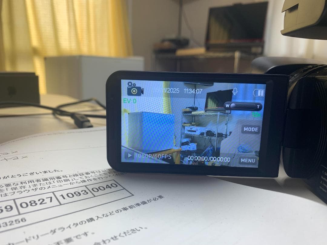 ビデオカメラ4K 60fps ウルトラHD 64.0MP YouTubeカメラ
