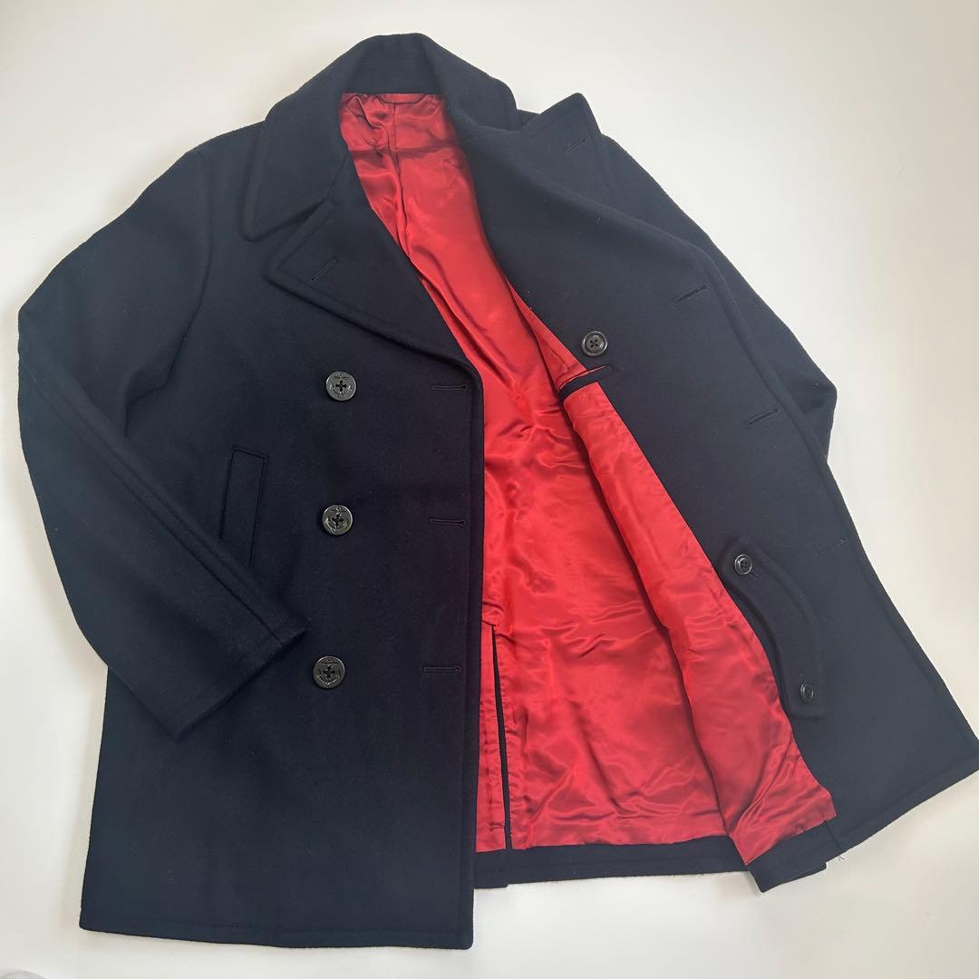 【良品】現行2022年秋冬 ジェイプレス 定番ピーコート 定価約¥80,000 ジェイ プレス メン J.PRESS MEN 【定番】メルトンピーコート