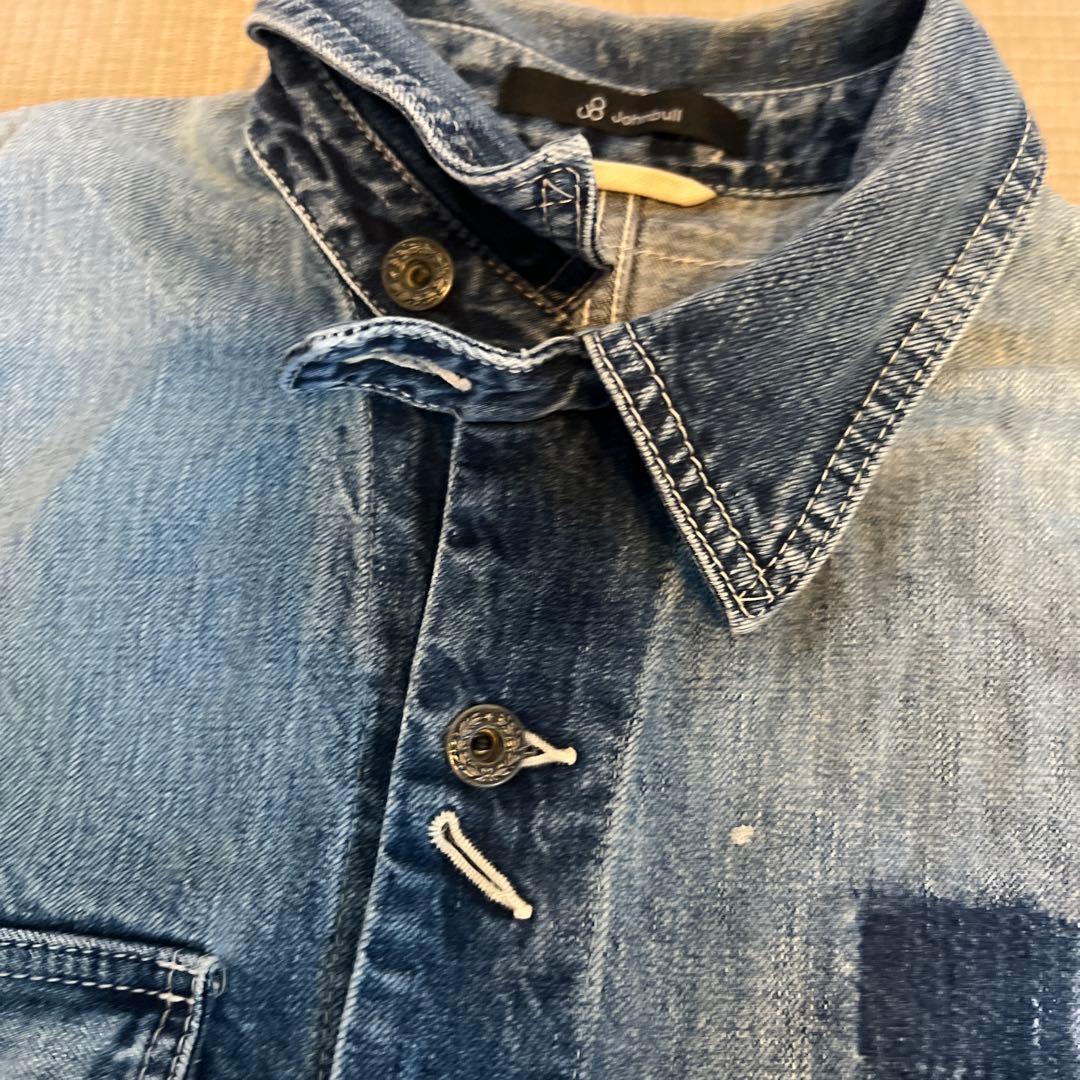 JOHN BULLオールインワン/M/デニム/IDG/無地/11441/ツナギ