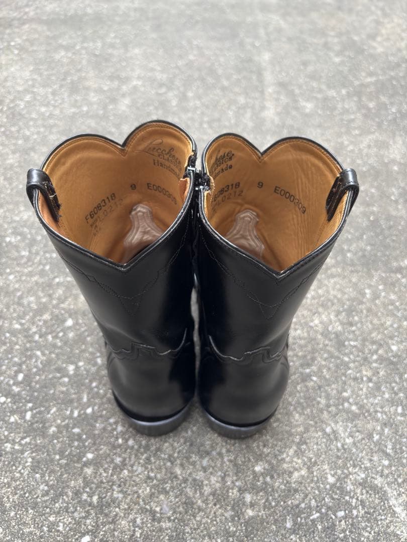 美品】Lucchese ルケーシー ウエスタンブーツ 9 サイドジップブーツ