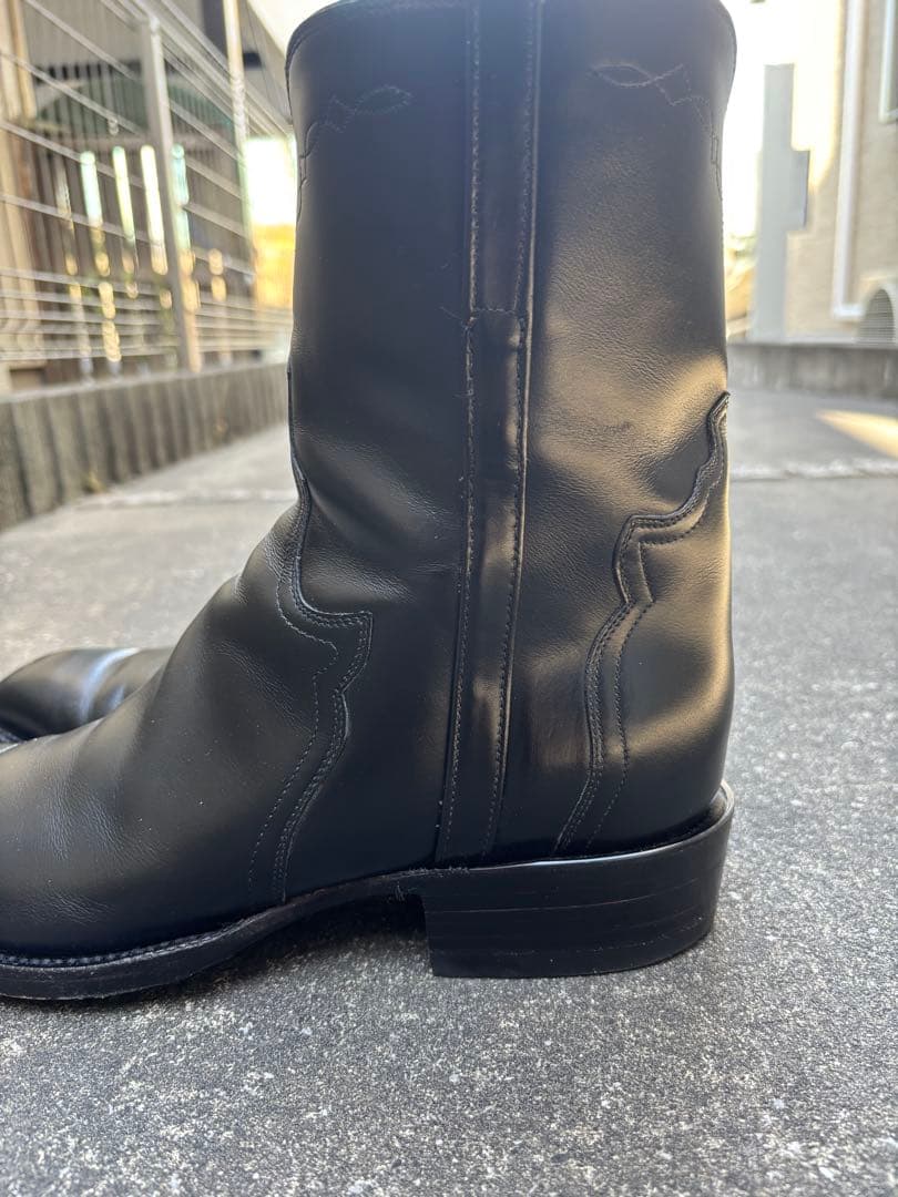 美品】Lucchese ルケーシー ウエスタンブーツ 9 サイドジップブーツ