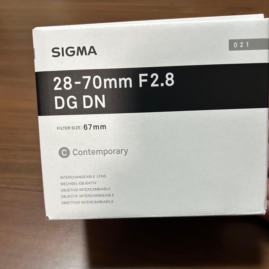 レンズ(ズーム) SIGMA 28-70mm F2.8 DG GN Sigma 28-70mm F2.8 DG DN Contemporary Zoom Lens for Full Frame