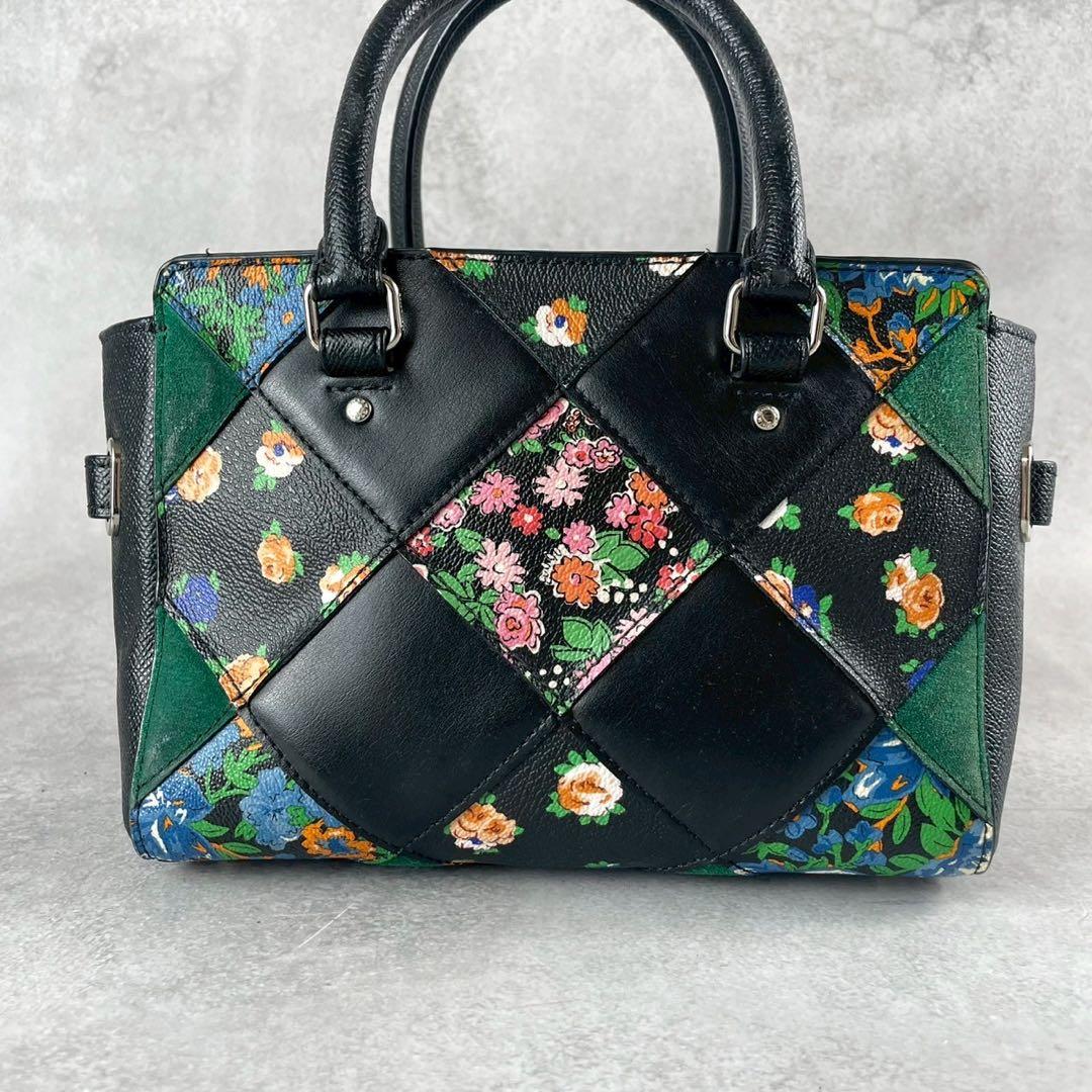 ✨美品✨コーチ ショルダーバッグ 2way スワッガー 花柄 パッチワーク
