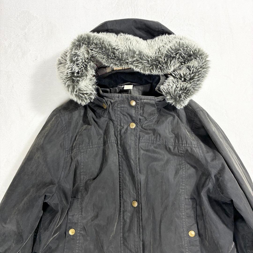 か*ん様 90s英国製 バブアー ビデイル オイルドジャケット ファー