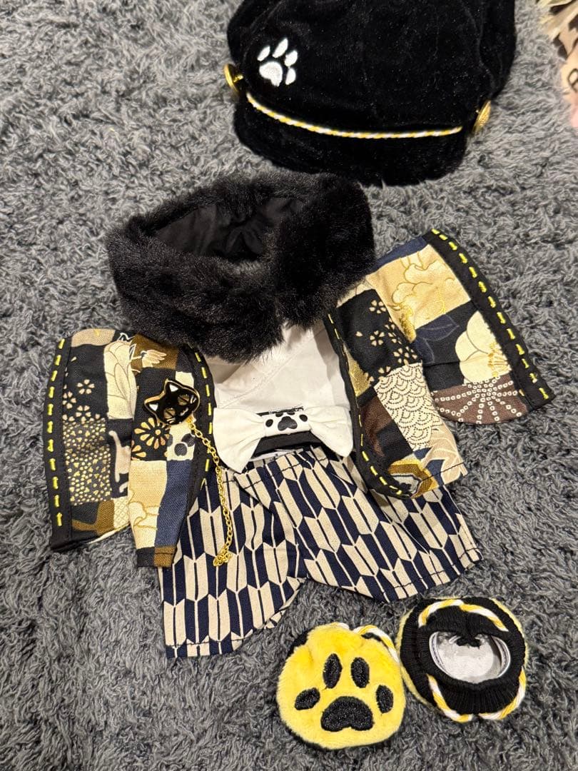 20cm完売レア限定猫探偵和服着せ替えぬいぐるみ服セット♪ 15/20cm着せ替えぬいぐるみ服 名探偵セット 着せ替え人形 ぬいぐるみ