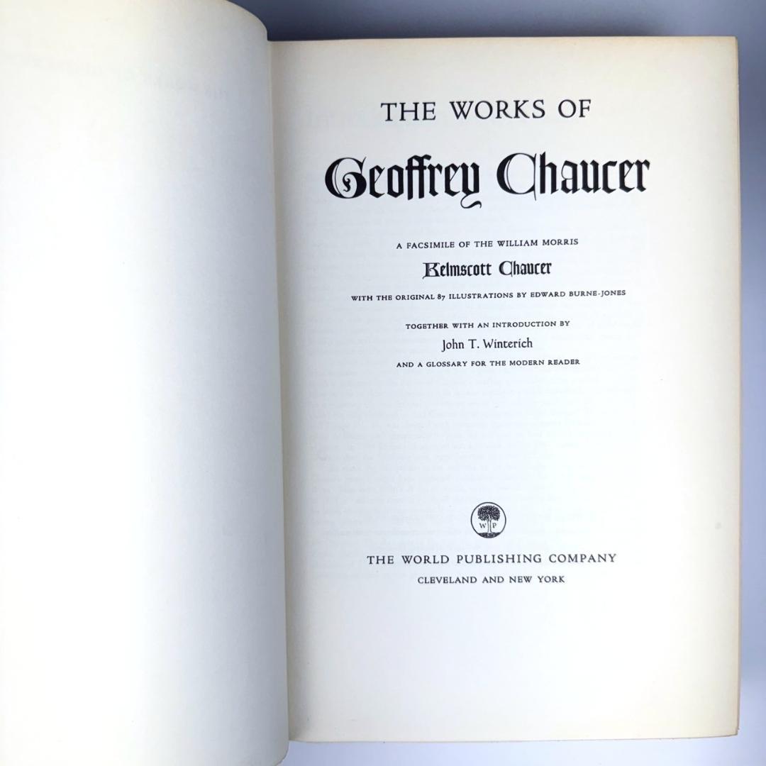 ケルムスコット・プレス チョーサー 著作集 1958年 ファクシミリ版