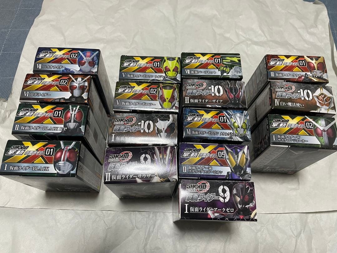 値下げ　未開封　掌動XX　SHODO XX 16個セット BLACK　RX など レビュー】掌動-XX 仮面ライダー II.仮面ライダーBLACK RX