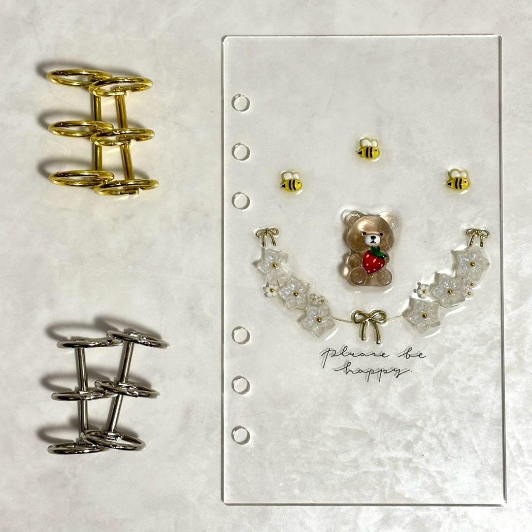 ✨てんどんまん様専用✨A6 アクリルレジンバインダー リング付き 韓国