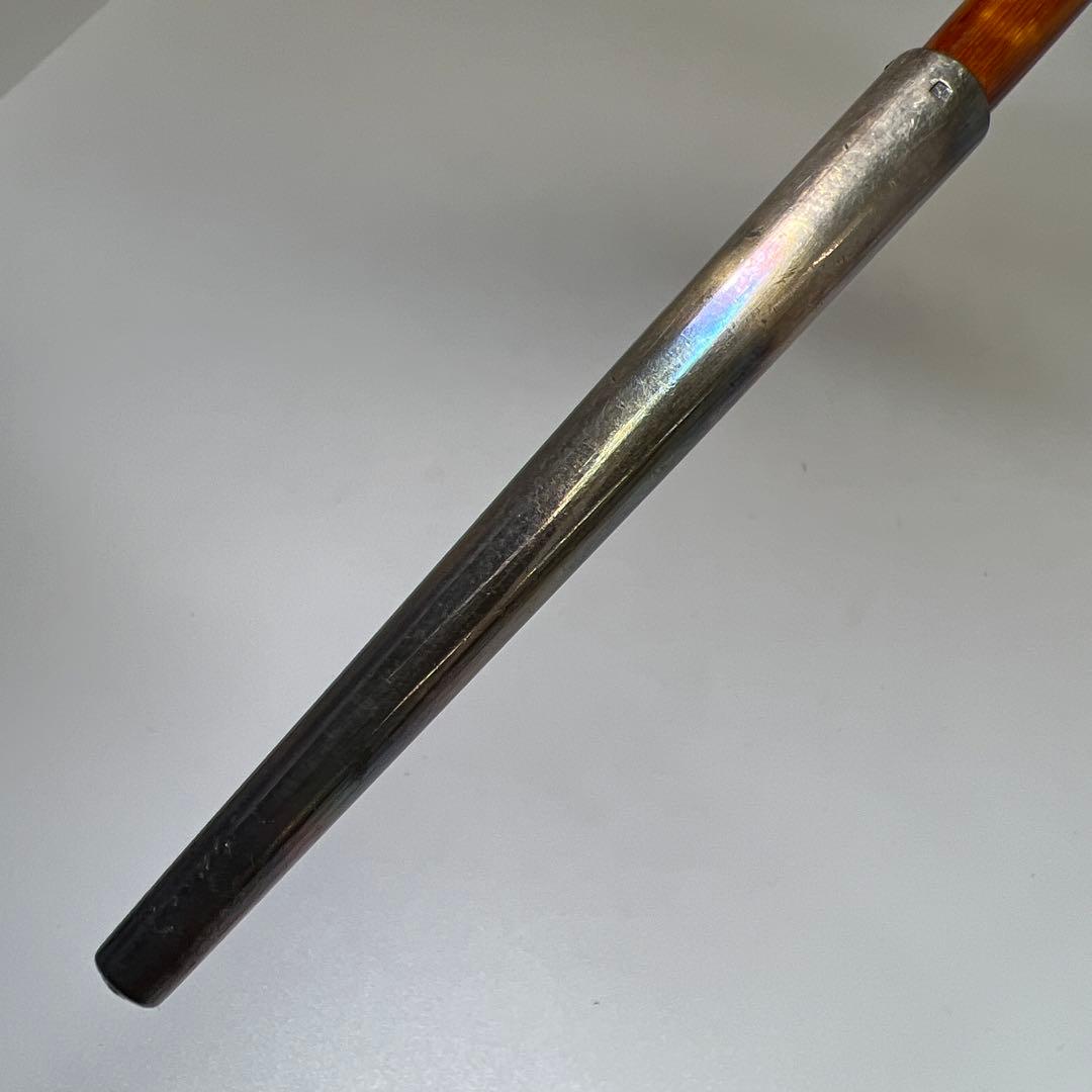 銀」刻印 時代銀煙管 42g 東Y8-0108☆2Fタサチ