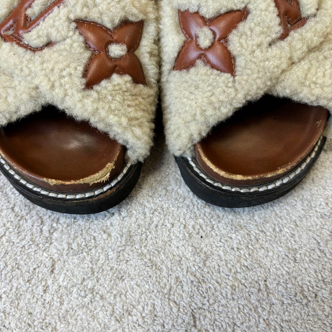 ルイヴィトン パセオライン モノグラム ボア サンダル 23cm SC1221